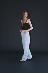 T/T Cotton washed pants (soft blue)
