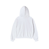 25FW WOMAN TWINKLE CROP HOODIE WHITE