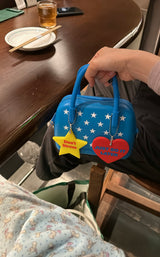 ジャストドゥーイットレーターハートシェイプバッグチャーム