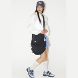 Venti Oversized Ruffle Cross Bag