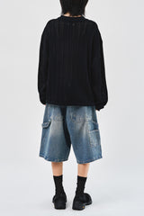 Leaves Knitted Zip Up (3color)
