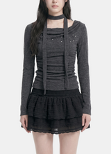 Sena Draped Scarf Top