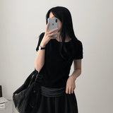 スパンユニットプライス,レイヤードボタンTシャツ
