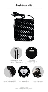 Koi cross bag - Black bean milk (black)