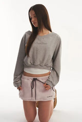 Mix logo sweatshirt - gray