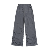 斜めカットステッチシャーリングパンツ
