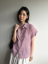 Dolman check shirt (4color)