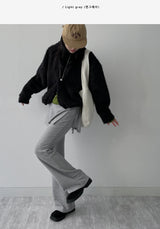 [FW] Pierre Ribbed Wrap Bootcut Pants