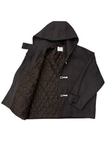 Wool Hooded Duffle Coat (3 Colors)