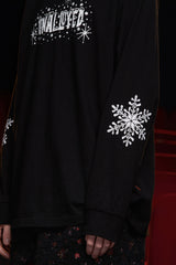 SNOW LOGO LSV T SHIRT / BLACK