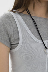 Layered Unbalanced T (Gray)