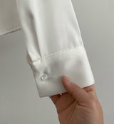 Elnon Drape Satin Tie Blouse