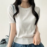 Selling round short sleeve knit
