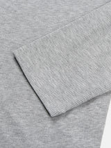 Henley Neck Layered Crop T-Shirt