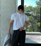 ヘンデスファーストマッスルフィットバントラウンドショートスリーブ