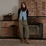 Layered Contrast Singlet Knit_Blue