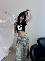 "3"クロップドTシャツ