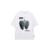 トゥースキャンドルグラフィックオーバーフィットTシャツ