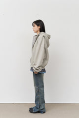 Salt Washed Zip Hoodie
