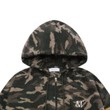  JINU CAMO FLEECE TWO-WAY HOOD ZIP-UP (UNISEX)