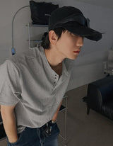 ASCLO エバーヘンリーネック半袖Tシャツ (4color)