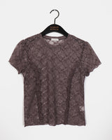 Puffu Frill Lace See-Through Frill T-Shirt