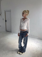 STACKED LOW DENIM PT