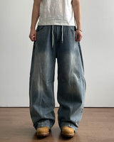 Block Panel Denim Pants