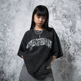 アッシュウォッシュロゴTシャツ（BLACK）