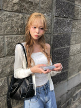 スディン フラワー スリム キャップスリーブレス