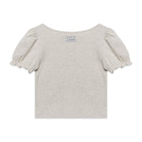 レースパフTシャツ (Grey)