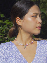 【MADE】Florist - Gummy Bear & Freshwater Pearl Letter Necklace (A-Z)