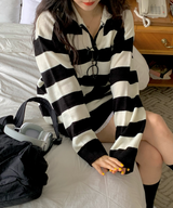 Bold Stripe Collar Knit