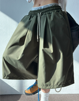 5000SOLD ナイロンバミューダパンツ💚🖤3COLOR