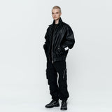 Taslan Out Pocket Cargo Pants Black