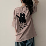 Surprised cat loose fit short sleeve