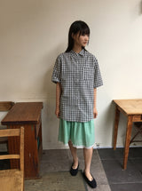 Ruri Color Lace Midi Skirt
