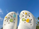 [Made shoes parts set]smile daisy flower(8pcs)