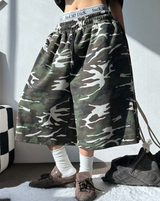 BASIC MILITARY カモフラージュバミューダ🩶💚💙🖤3COLOR