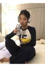 No.ナガーアンドラウンドロングスリーブTシャツ