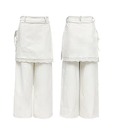 Lace Layered Long Slacks Pants