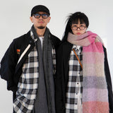 オンブレチェックシャツ (BLACK)