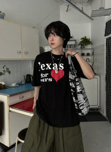 ラバープリントショートスリーブTシャツ