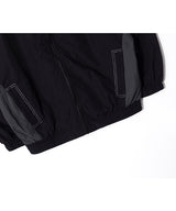LB Retro Hooded Track Jacket (Black/Charcoal)