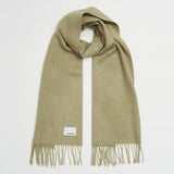 Wool Woven Scarf Solid_Olive