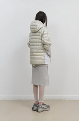 Light Down Hooded Jacket / Grey