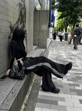 シルバー スコッチ ワイドパンツ