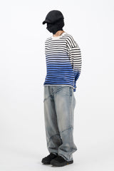 ペトリーグラデーションクロップ長袖Tシャツ