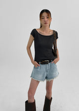 [MADE] Kiesel Damage Denim Short Pants