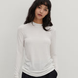 ウールライクベーシックTシャツ ホワイト
